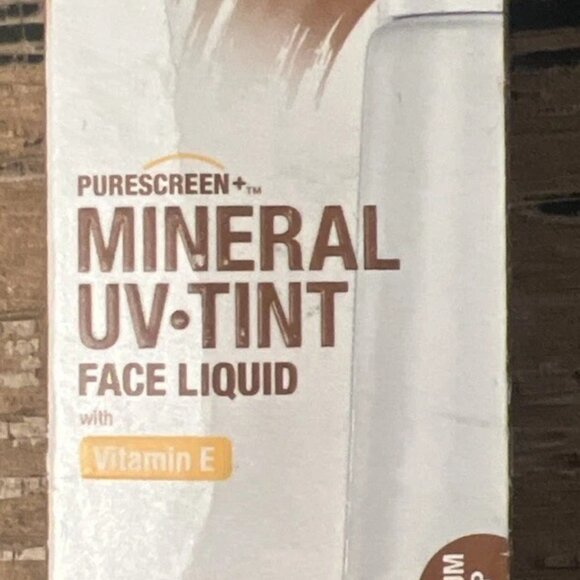 2 Neutrogena Purescreen Mineral UV Tint Face Liquid Medium Deep SPF 30 Vitamin E - Picture 1 of 2